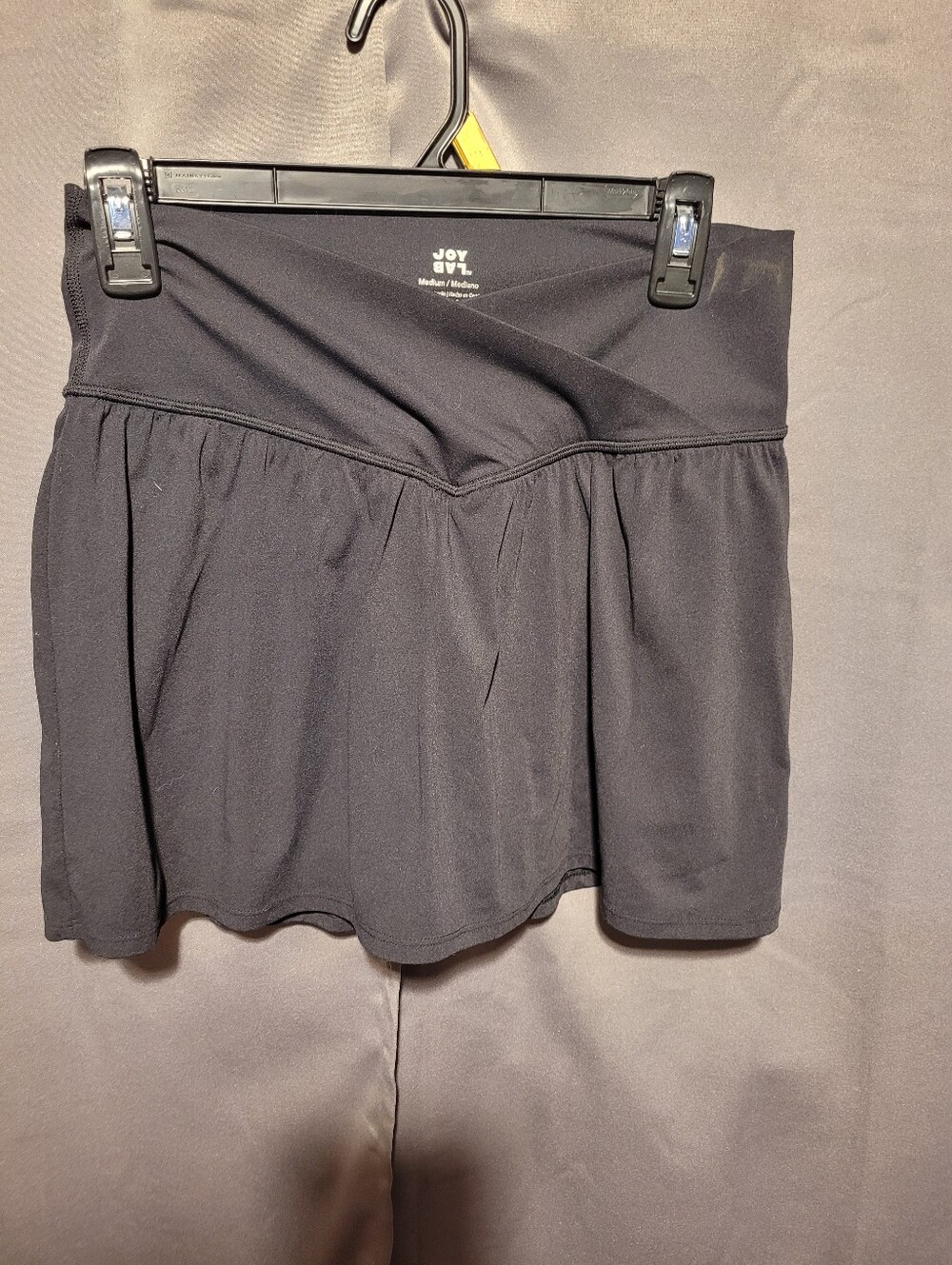 JoyLab Black Athletic Skort with V-Waist Seam